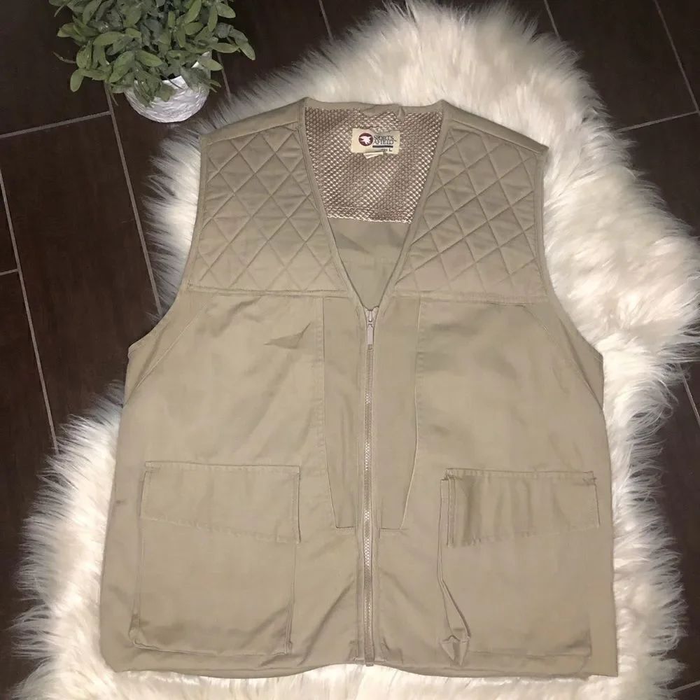 Sports Afield khaki hunter’s utility vest sz large